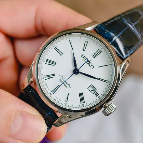 [WTS] Seiko Presage SARX019 – White Enamel Dial – Blue Hand…