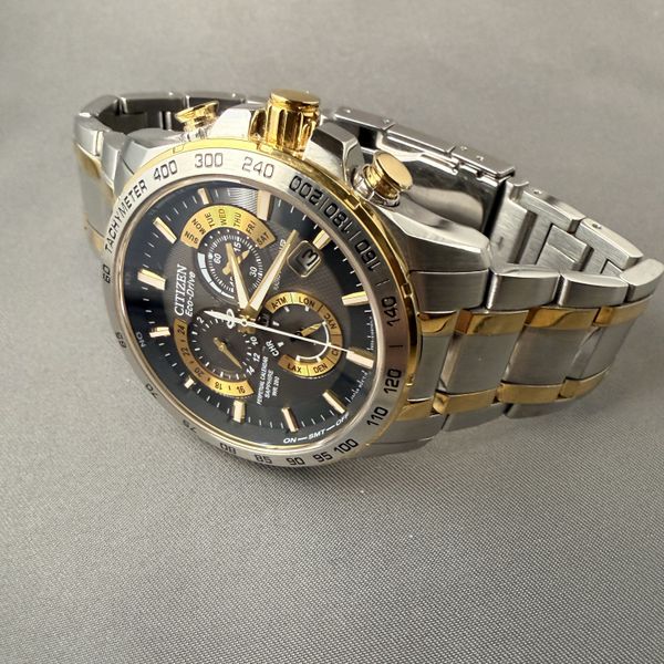 FS Citizen PCAT Perpetual Calendar Atomic Timekeeping SS/GP…