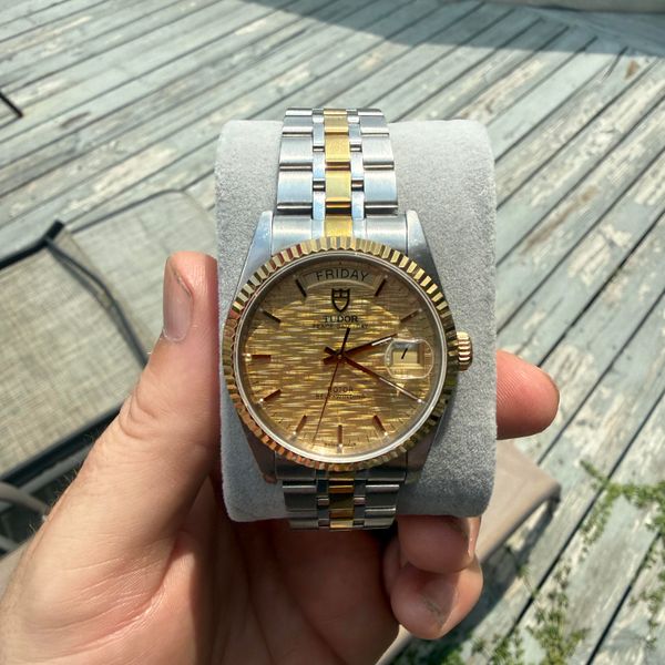 [wts] Tudor Prince Date-Day 36mm | Linen Dial | Steel & Gol…