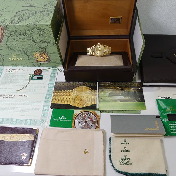 FS Rolex 18K Double Quick Set 18238. Box papers complete.