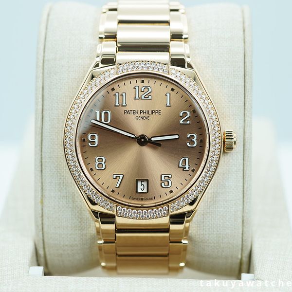 FSOT: Patek PHILIPPE 7300/1200R TWENTY~4 ROSE GOLD ROSE DIA…