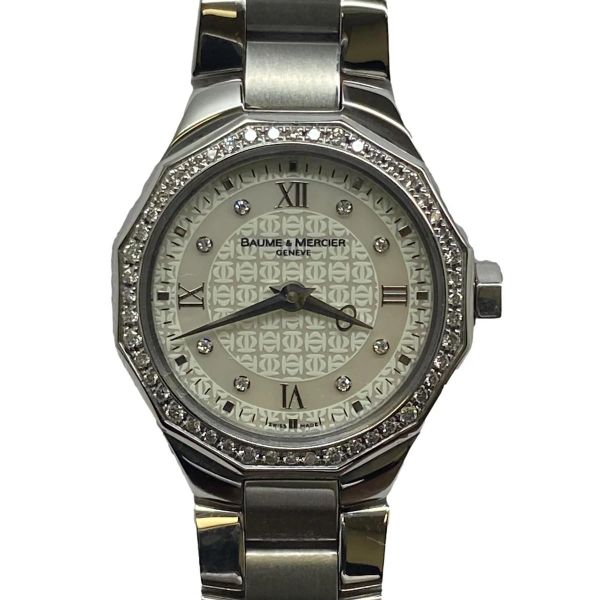 Baume & Mercier Riviera 65506 Silver Diamond Dial Quartz Wo…