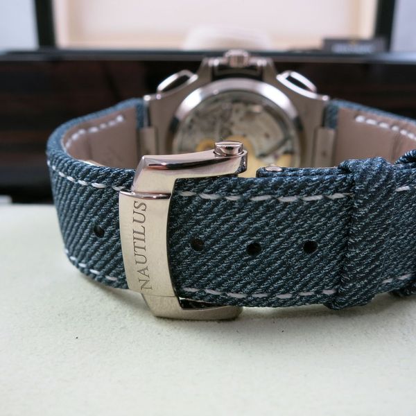 Fs: PATEK PHILIPPE 5980G NAUTILUS DENIM COMPLETE UNWORN