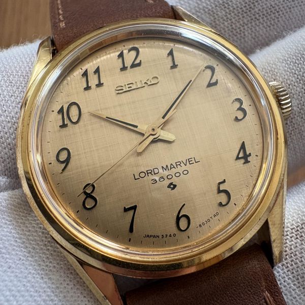 [WTS] 1974 Seiko Lord Marvel 5740 Linen Dial w/Arabic Numer…