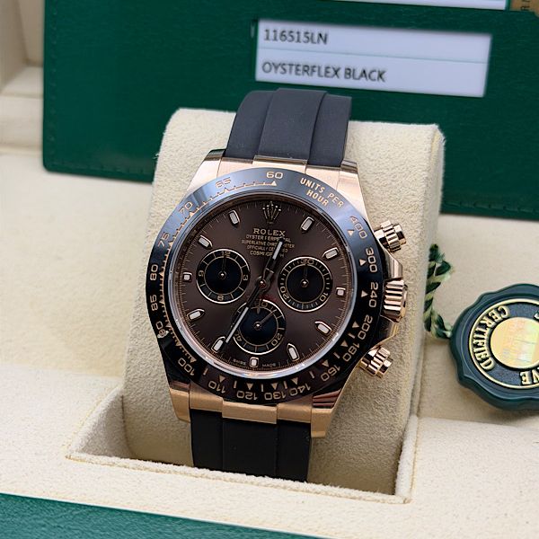 FS: 116515LN Rolex Daytona Rose Gold Chocolate Dial Oysterf…