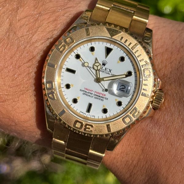 [WTS] Unpolished 1996 Rolex Yacht-Master 18k Yellow Gold Wh…