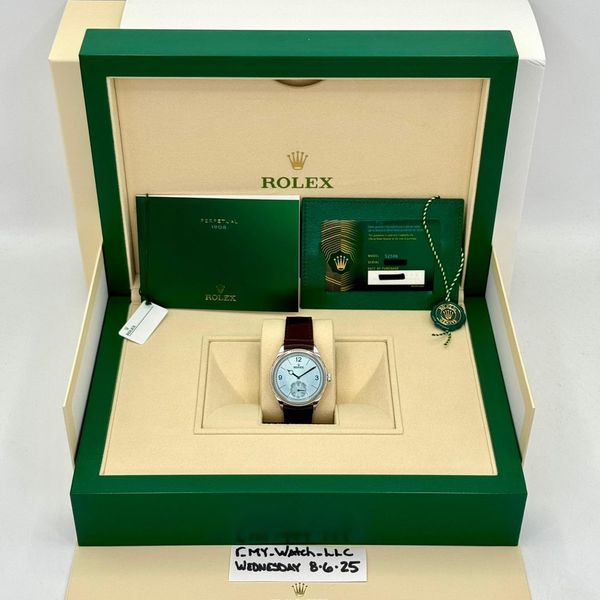 [WTS] NEW 2025 Rolex 1908 39mm 52506 Platinum Ice Blue Guil…
