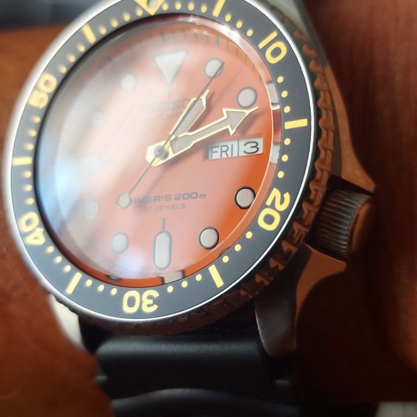Seiko SKX011J1 orange aus 01.2019