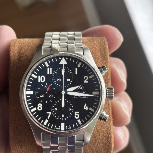 Price drop! FSOT- NOS IWC Pilot Chronograph IW377710 43mm