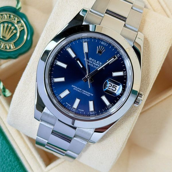 [WTS] Rolex Datejust 41 Blue Dial, Smooth Bezel, Oyster Bra…