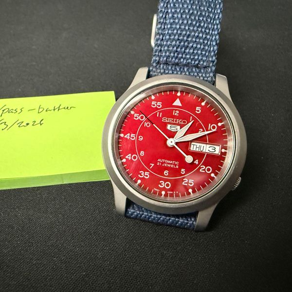 [WTS] Seiko SNKM95 (Red Dial 2014 Limited Amazon Model)