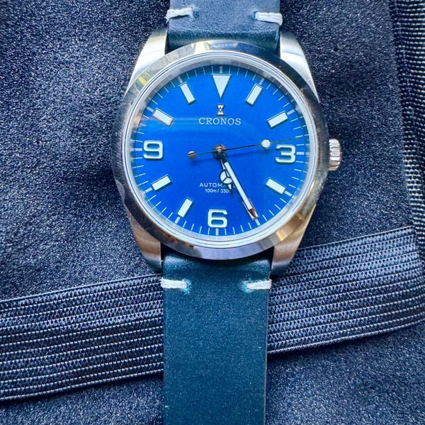 FS: Cronos Ex PT5000 Blue Sapphire Glide Clasp 10ATM L6031
