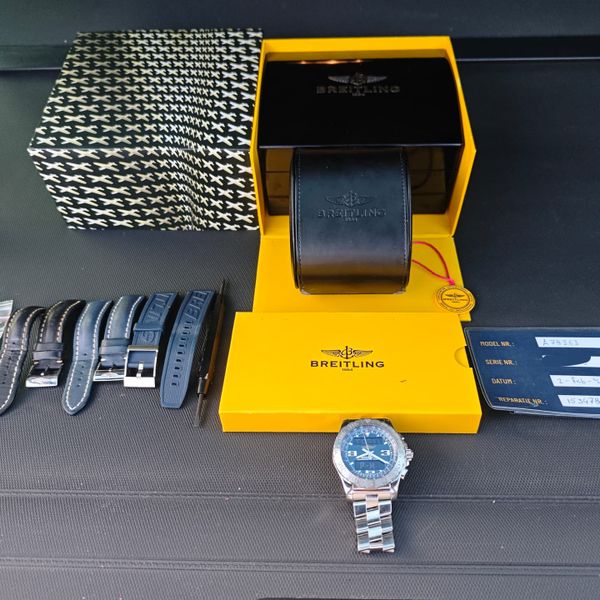 Breitling Airwolf A78363 full set, service en 4 banden