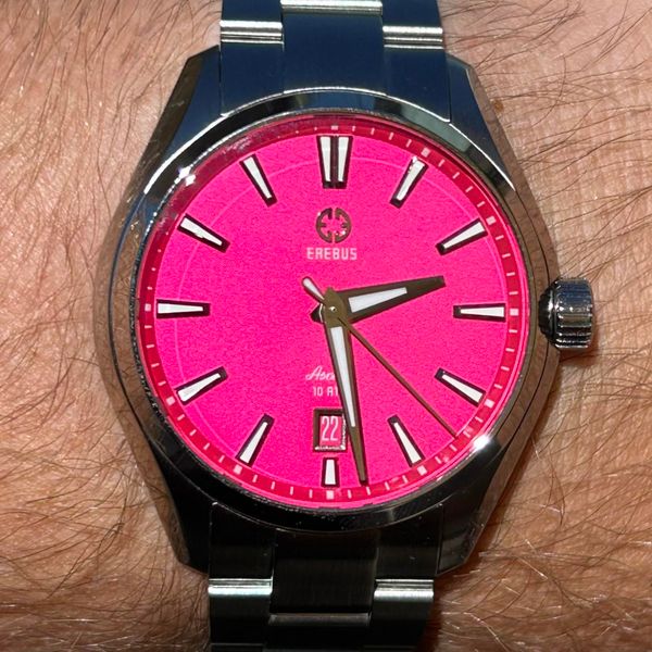 [WTS] Erebus Ascent 41 Pink Enamel Automatic