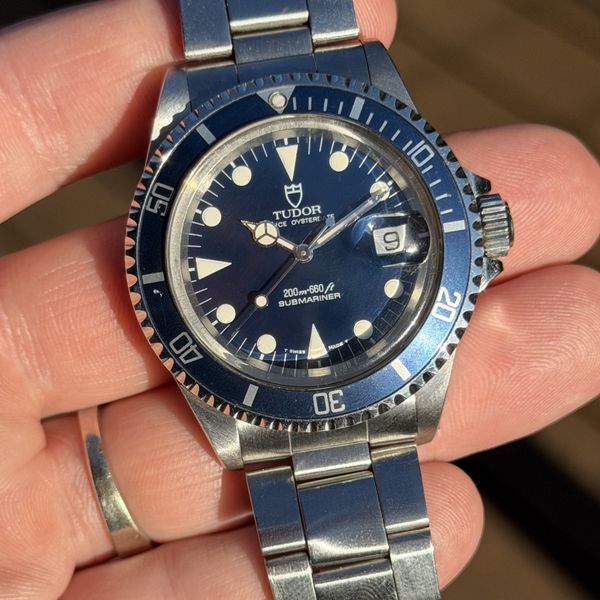 FS: 1995 Tudor 79090 Submariner Blue Dial Full Set