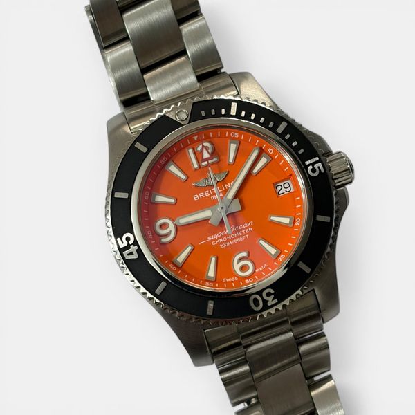 Breitling Superocean Automatic 36 — Orange Dial Ref. A17316…