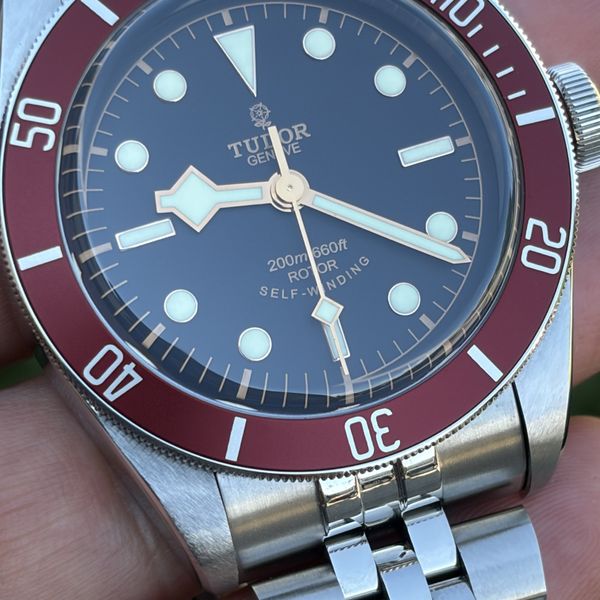 Tudor Black Bay ETA Red 79220R with all Strap Options
