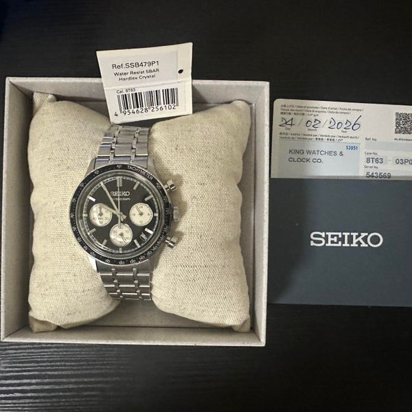 [WTS] Seiko SSB479 Reverse Panda Chronograph - AD Warranty …