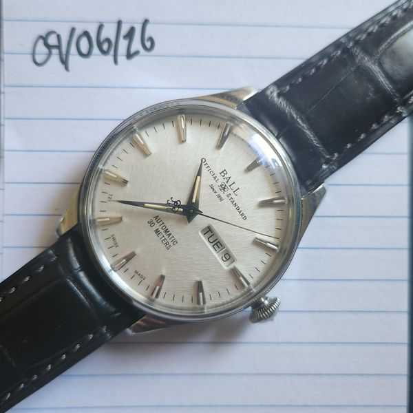 [WTS] Ball Trainmaster Eternity - White Dial on Crocodile L…