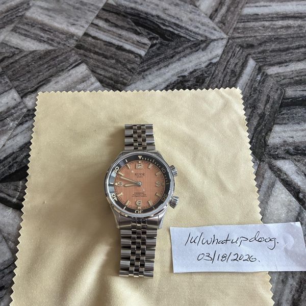 [WTS] Kuoe Sombrero - Salmon Pink Linen Dial, Mint Conditio…