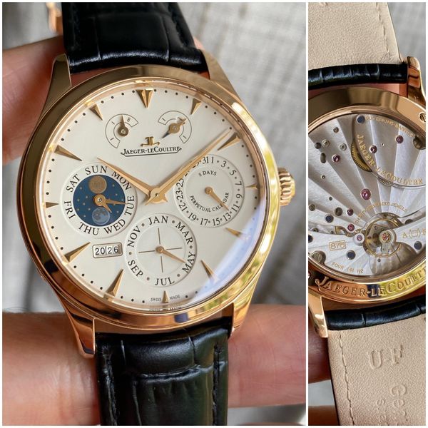 Jaeger-LeCoultre Master 8 Days Perpetual Calendar. 18K Soli…