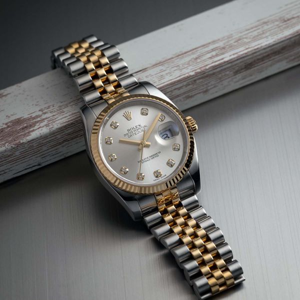 FS: Rolex Datejust 36 Rolesor Two-Tone Jubilee Fluted Silve…