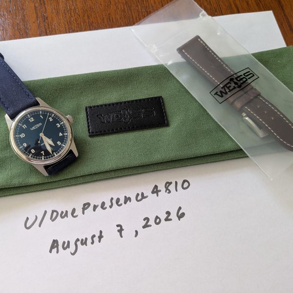 [WTS] Weiss 38mm Automatic Issue Field Watch Blue Dial, Exc…