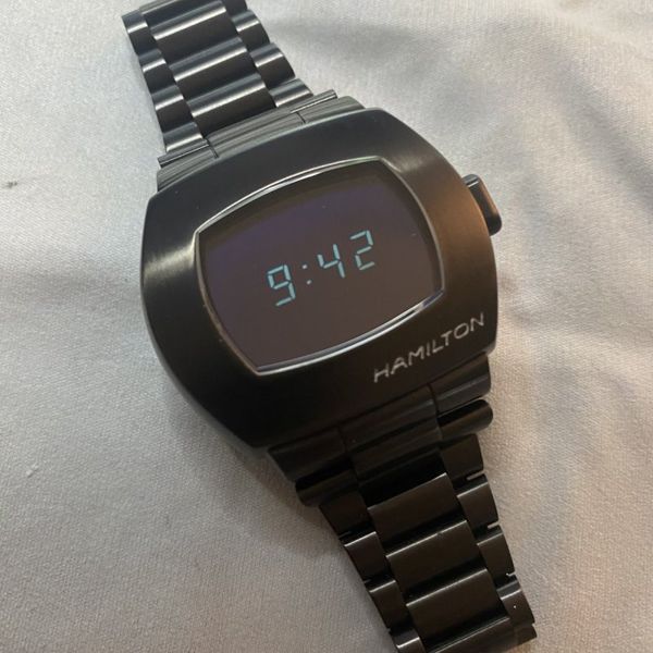 Hamilton PSR Schwarz mit blauem Display Referenz H52404131 …