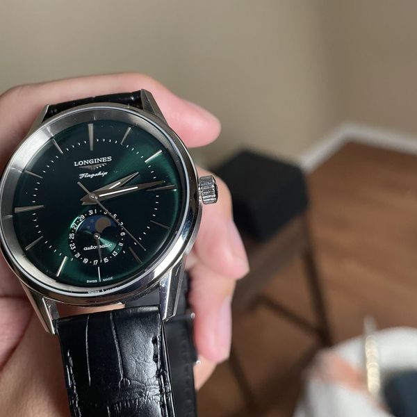 [WTS] Longines flagship heritage moonphase green dial L4.81…