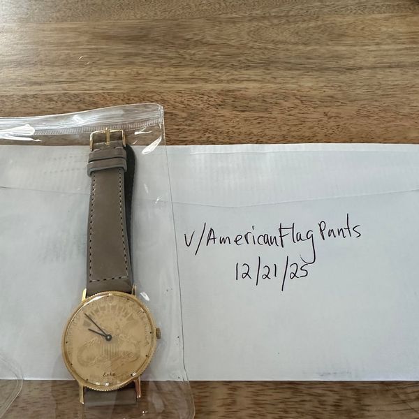 [WTS] Eska $20 Coin Watch 18k+ Gold