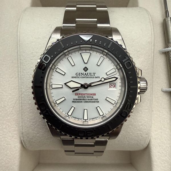 [WTS] Ginault Expeditioner - White Pearl Dial - Black Dive …