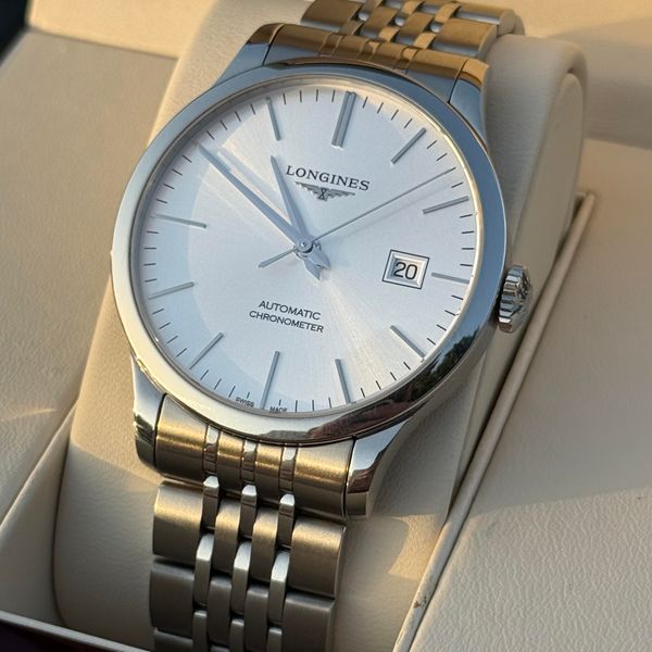 [WTS] Longines Record Automatic Chronometer 40mm Silver Dia…