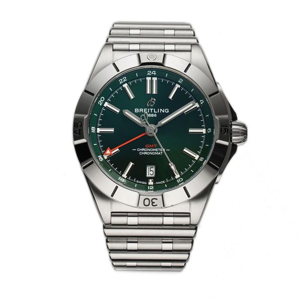Breitling Chronomat 40mm GMT Steel Green Dial A32398101L1A1…