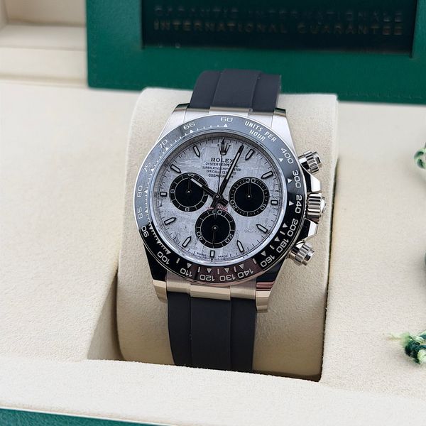 FS: 126519LN Rolex Daytona White Gold Meteorite Oysterflex …