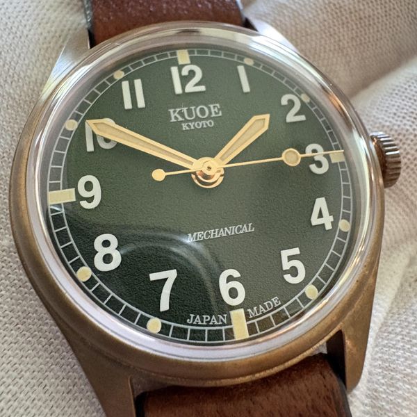 [WTS] Kuoe Old Smith 90-002 Bronze w/Custom Green Dial