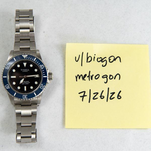 [WTS] Tisell Milsub Diver Blue Bezel Miyota 90S5 True No Da…