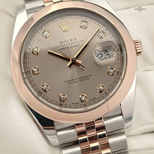 FS: 2018 Rolex Datejust 41 126301 18k Everose Gold Rolesor …