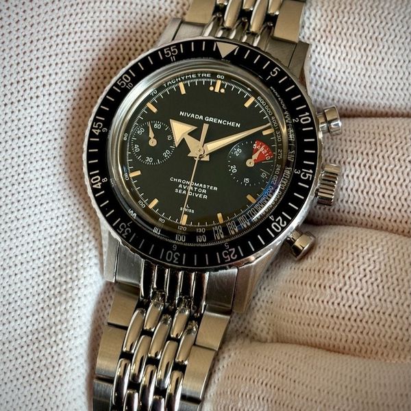 Nivada Grenchen Chronomaster Broad Arrow Manual Sellita 38m…