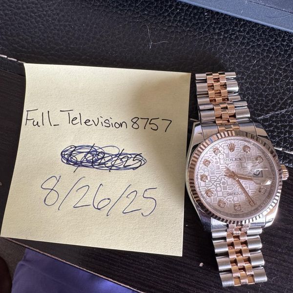[WTS] 2009 Rolex Datejust 36mm Two Tone 18k Everose Gold Si…
