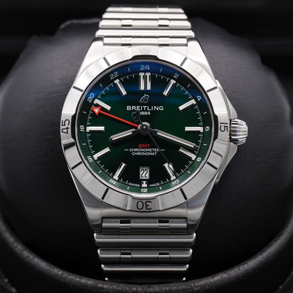 FSOT: Breitling Chronomat GMT  - A32398101L1A1 - Green - St…