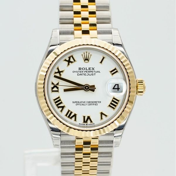 2026 Rolex Datejust 31 White Roman Dial Jubilee Two Tone Ye…