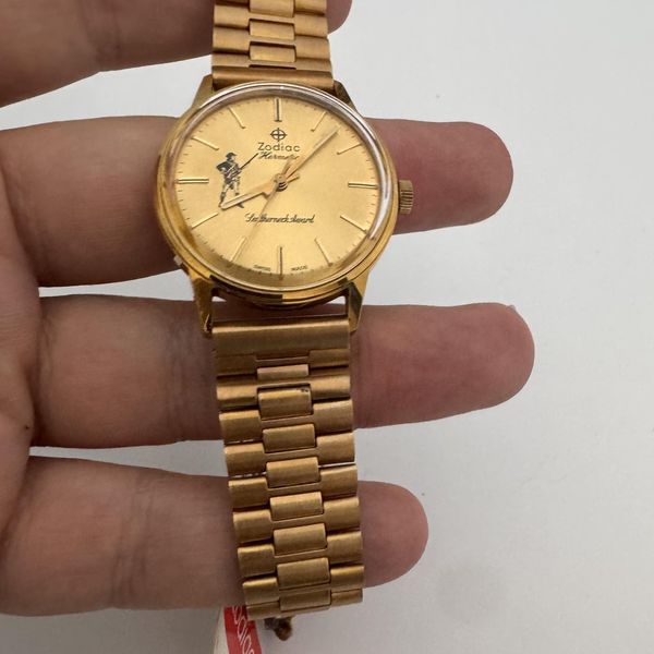 [WTS] NOS Vintage Zodiac Hermetic Leatherneck Award Mens Wa…