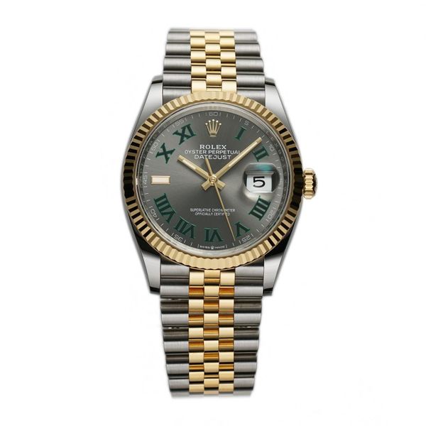 Rolex Datejust 36mm Steel & Yellow Gold Slate Roman Wimbled…