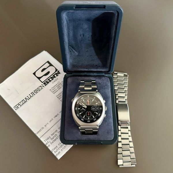 Sinn 140 D1 Mission, Lemania 5100 mit original Box & Band, …