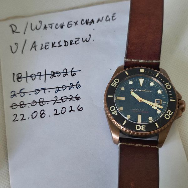[WTS] Beautiful SPINNAKER Tesei bronze watch, Swiss SW200 m…