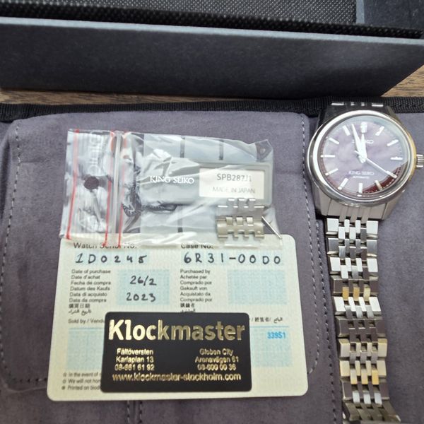 King Seiko SPB287J1.  Ny PB