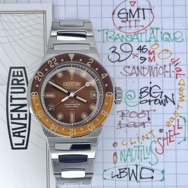 [WTS] Laventure Transatlantique II GMT Steel / Brown Limite…