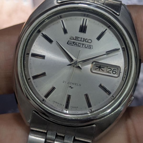 [WTS] JAN 1971 - SEIKO 5 ACTUS - SILVER SUNBURST DIAL - CUS…