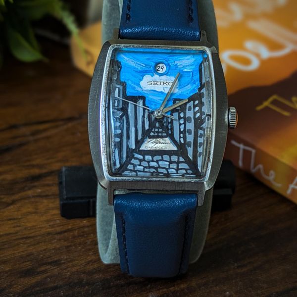 [wts] Vintage Custom Hand Painted Seiko Skyliner 6222-5010 …