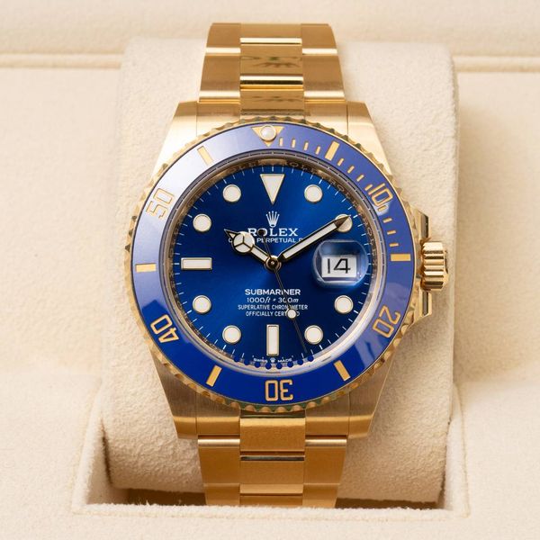 FSOT: Rolex 18k Yellow Gold Submariner Date 41mm 126618LB B…